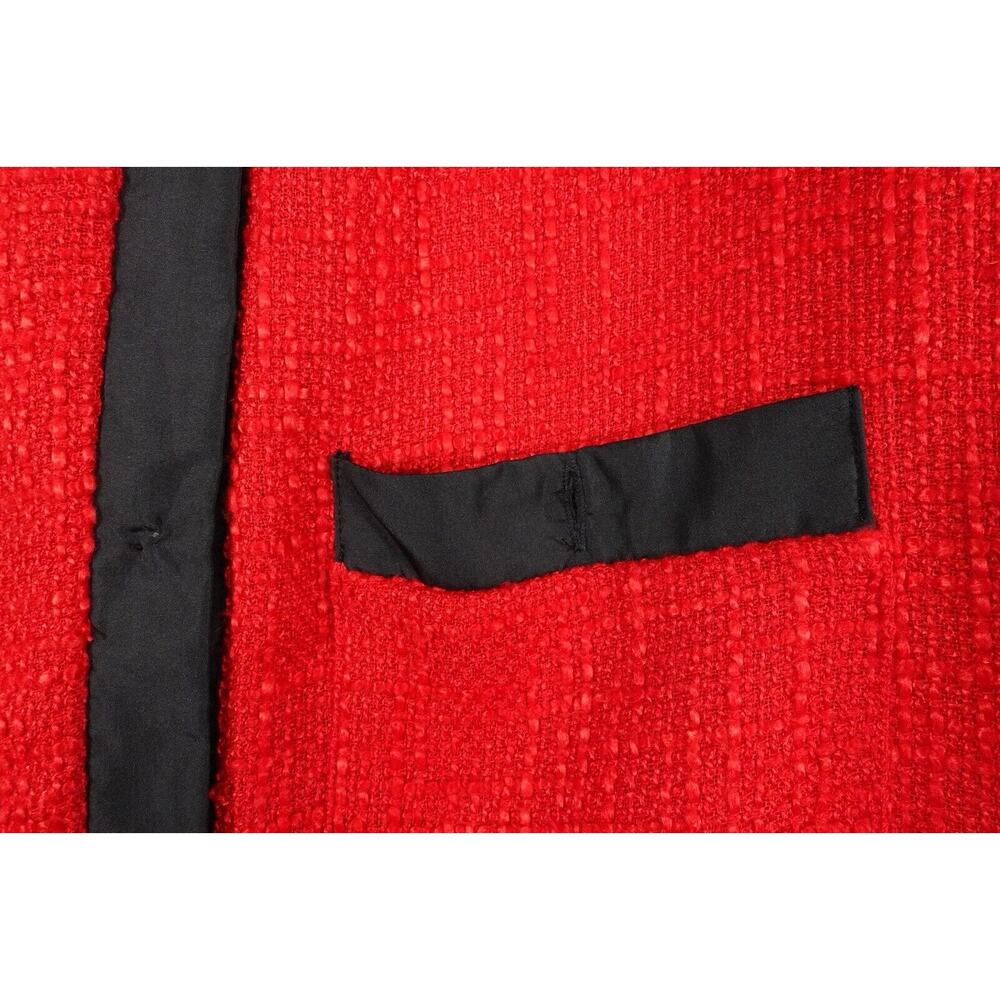 Read* Pomander Place Dress Women’s Small Red Coco Tweed Bow Tuckernuck 0773-14 - Picture 5 of 12
